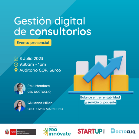 invitacion evento gestion digital de consultorios