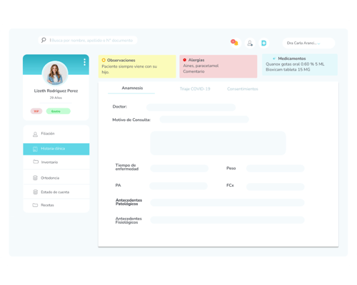 Doctocliq Freemium Historia clínica