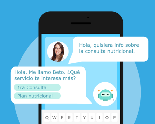Los chatbots permiten responder y atraer leads a usuarios interesados en un servicio de estetica
