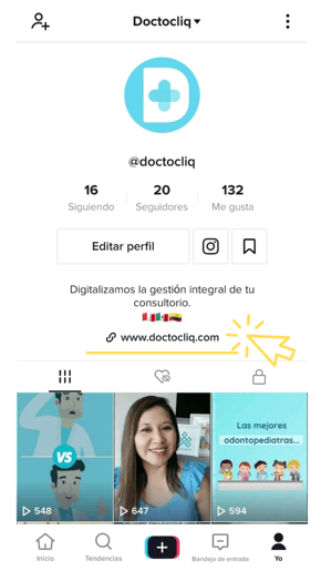 Doctocliq, Tik Tok, consultorios medicos