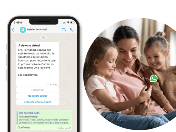 Whatsapp de recordatorio para pacientes en tu consultorio dental