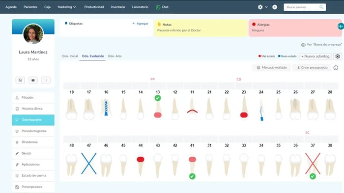 Odontograma dental digital
