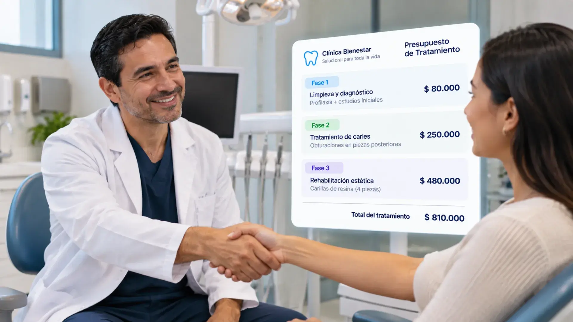 presupuesto por fases - tratamiento dental